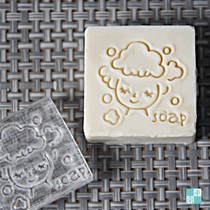 Custom diy handmade soap stamp pottery clay seal silicone mold soap mould bulk promotion shampoo soap