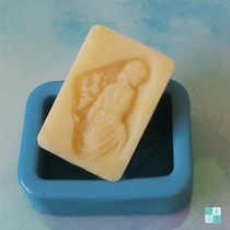 Southeast workshop DIY handmade soap essence oil soap beauty bath soap square mold single hole three-dimensional silicone soft mold