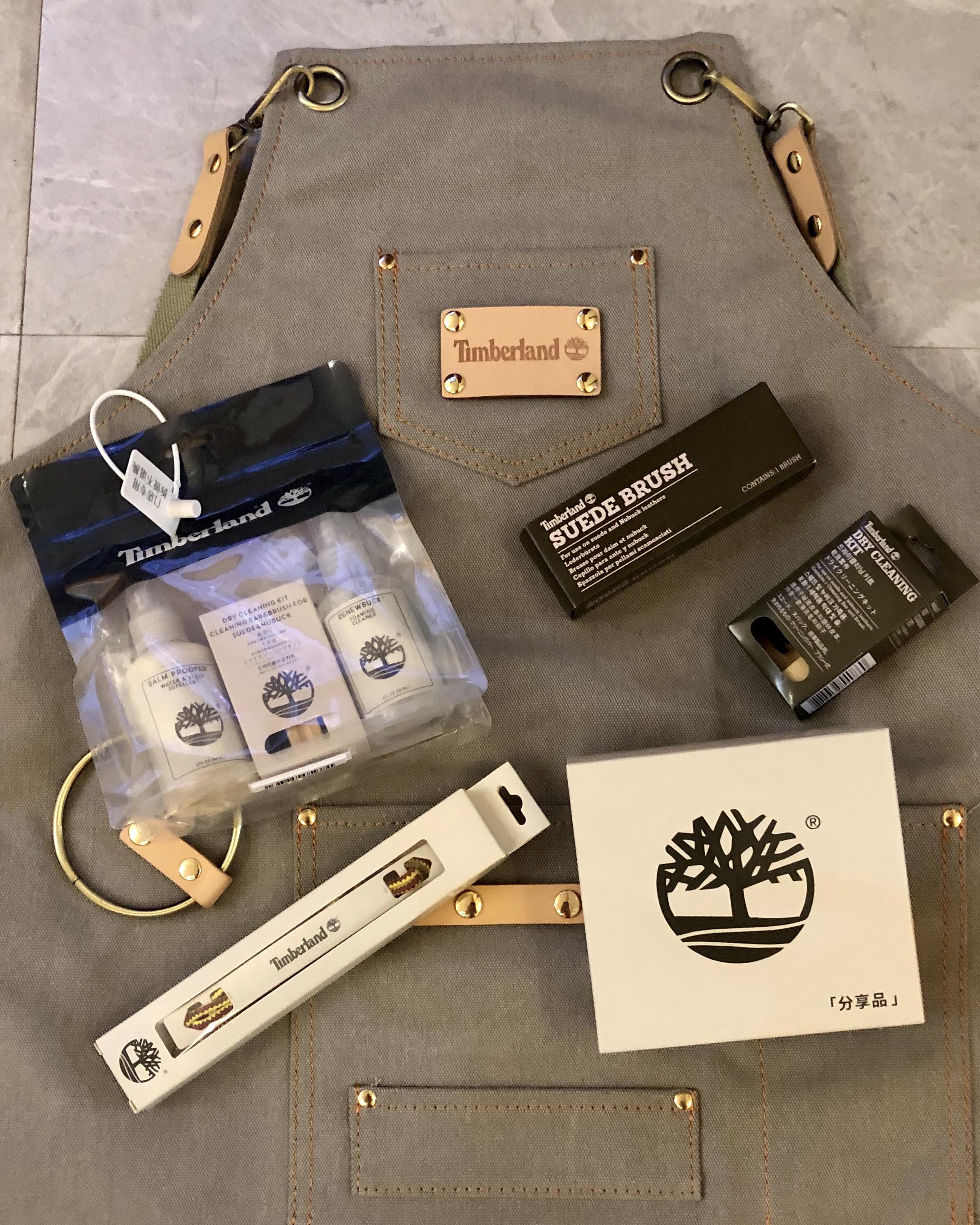 товар из китая timberland添柏岚干洗清洁护理套装大黄靴10061清洗套件磨砂鞋刷