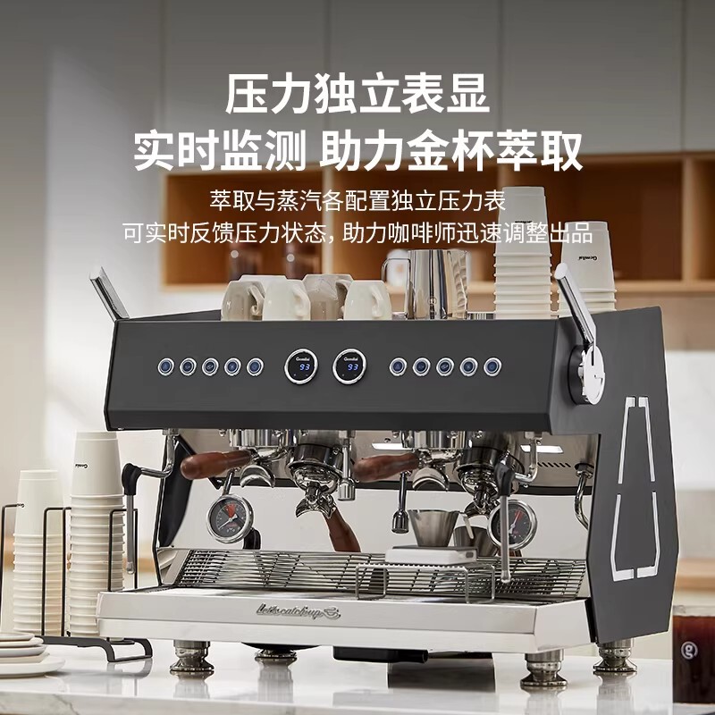 Gemilai 3211A Knight 4Th Generation Dual-Head Commercial Coffee Machine Semi-Automatic Italian Boiler Machine