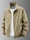 Jacket ຜູ້ຊາຍໃນລະດູໃບໄມ້ປົ່ງແລະດູໃບໄມ້ລົ່ນຂອງຜູ້ຊາຍແບບບາງໆແບບກະທັດຮັດແບບກະທັນຫັນຢືນເຖິງຄໍກິລາ jacket windproof windproof ເປືອກຫຸ້ມນອກອ່ອນ breathable