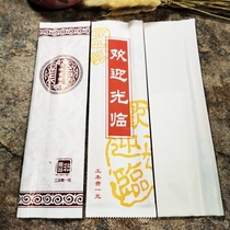 One-time bamboo chopsticks set Packaging film gloves with toothpicks Spoon straw Tableware Fast food hotel can be customized