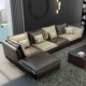 sofa vải cao su hiện đại phòng khách nhỏ gọn khép kín quy mô căn hộ Busha sự kết hợp của công nghệ mới xuống - Ghế sô pha