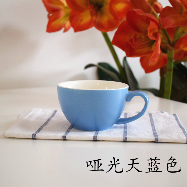 Ưu đãi đặc biệt ly duy nhất 300ml cốc cà phê gốm kéo hoa phù hợp với ly latte cup Kabu cup Zetian cup cafe cup - Cà phê phin cafe inox