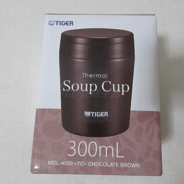 tiger tiger card MCL-A038 304 stainless steel vacuum cup insulated and cold soup cup wide-mouth soup cup 300ML-Taobao