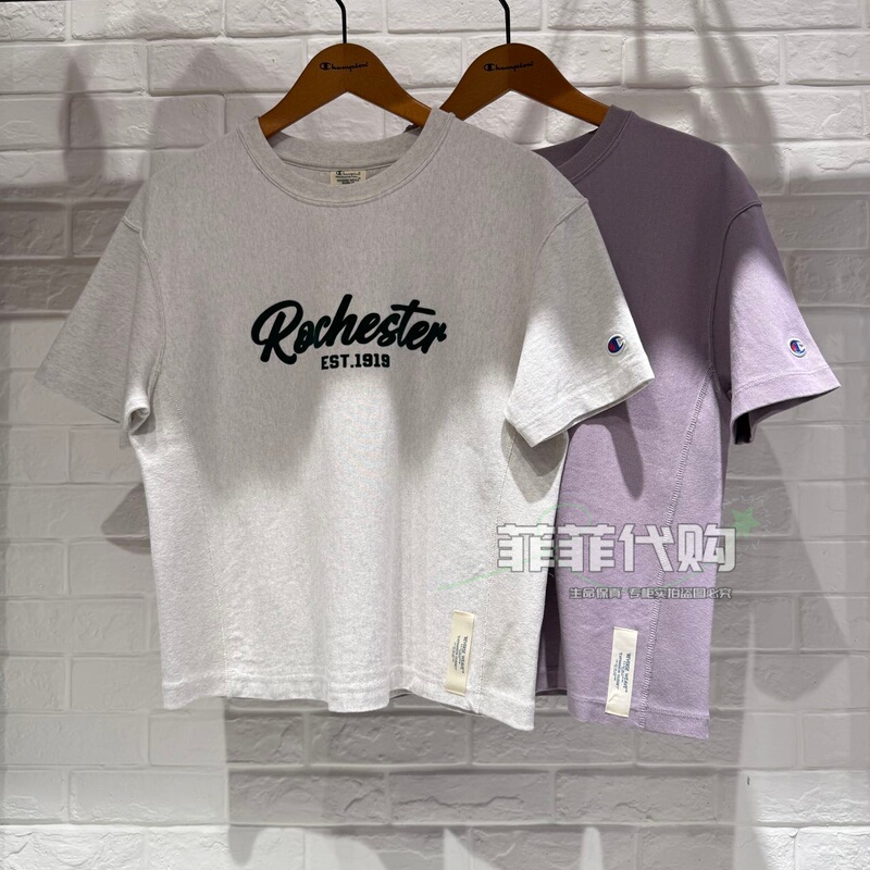 Champion Genuine Product 26 Spring/Summer New Women's Letter Print Short T-Shirt Trendy U6Bsssw231