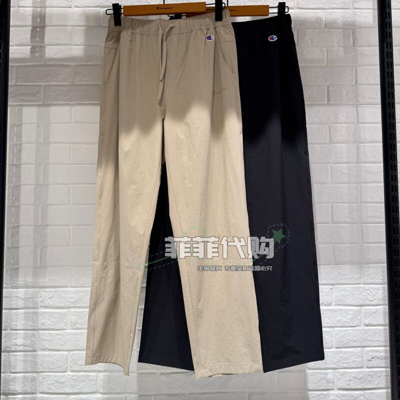 Champion Genuine Product 2026 Summer New Men's Solid Color Embroidered Casual Pants U6Bptsm331