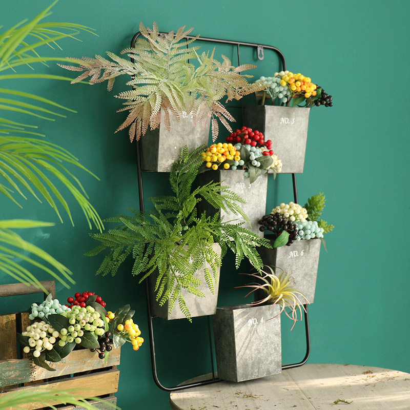 Creative Retro Iron Art Wall-mounted Decoration Hanging Decoration Flower Racks Containing Shelve Garden Art Tools To Contain Wall Decoration Racks