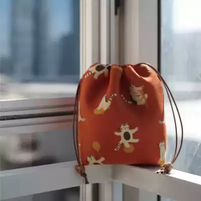 Shan three hand made self-made camera storage bag bag drawstring dustproof cloth bag