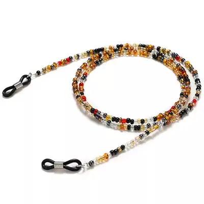 Glasses accessories glasses chain hanging non-slip glasses with presbyx glasses rope tortoise color beaded mask chain lanyard