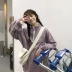 Đảo Sakuragakawa ulzzang Phiên bản Hàn Quốc mùa thu hoang dã mới lạ cô gái buông lơi nửa cổ cao tay áo len áo da nữ đẹp Áo len