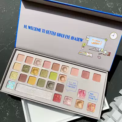 Net red eye shadow plate ins Super fire flash powder pearlescent waterproof earth color parity student brown Department beginners matte