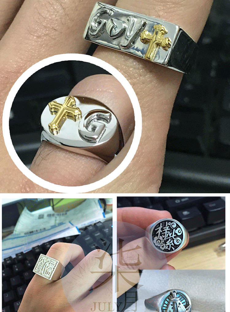 Bague homme en Argenterie - Ref 3089370 Image 17
