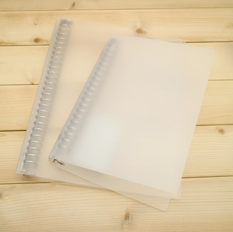 A4 B5 A5 PP surface translucent binder metal binder notebook shell 20 holes 26 holes 30 holes