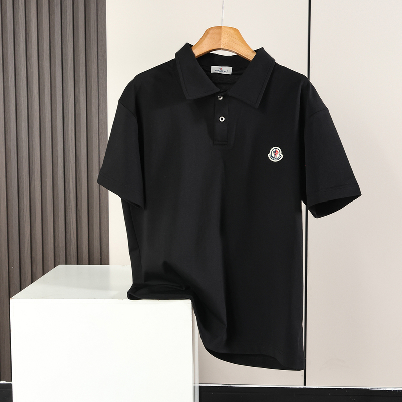 Mengkoumao American-Style Men's Short-Sleeve Polo Shirt 2026 Summer V-Neck College Style Loose T-Shirt Heavyweight Solid Color Short T-Shirt