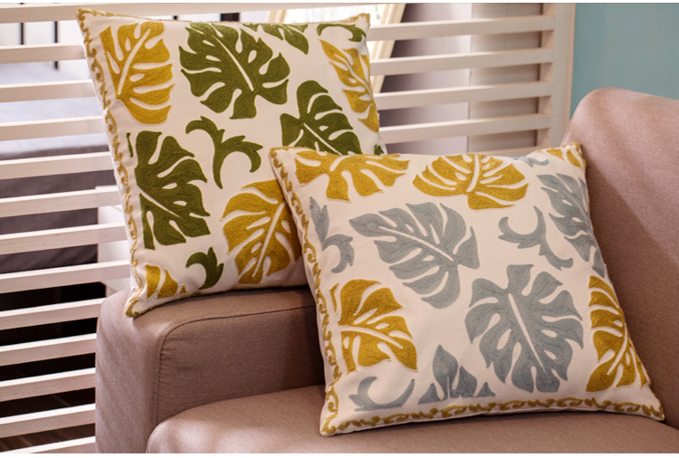 Cotton Malu Thêu kỳ lạ Phong cách Bohemian Vải châu Âu và Mỹ Khăn thêu Gối thêu quốc gia Sofa đệm gối tựa lưng sofa cao cấp