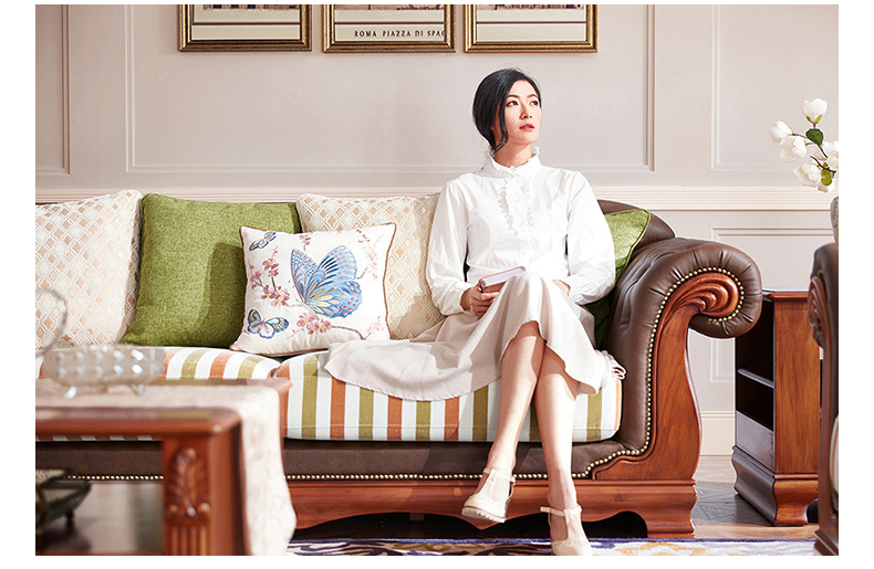 Tòa án Châu Âu Mới Hoa Hoa Gối Gối Mẫu Phòng Sofa Bông Mahjong Đệm Đặt Vườn Gió - Trở lại đệm / Bolsters ghế lười phòng ngủ