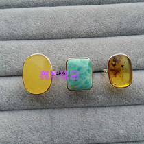 Made to stone custom to figure processing 18K gold 925 silver hand-made edge ring various stones can be