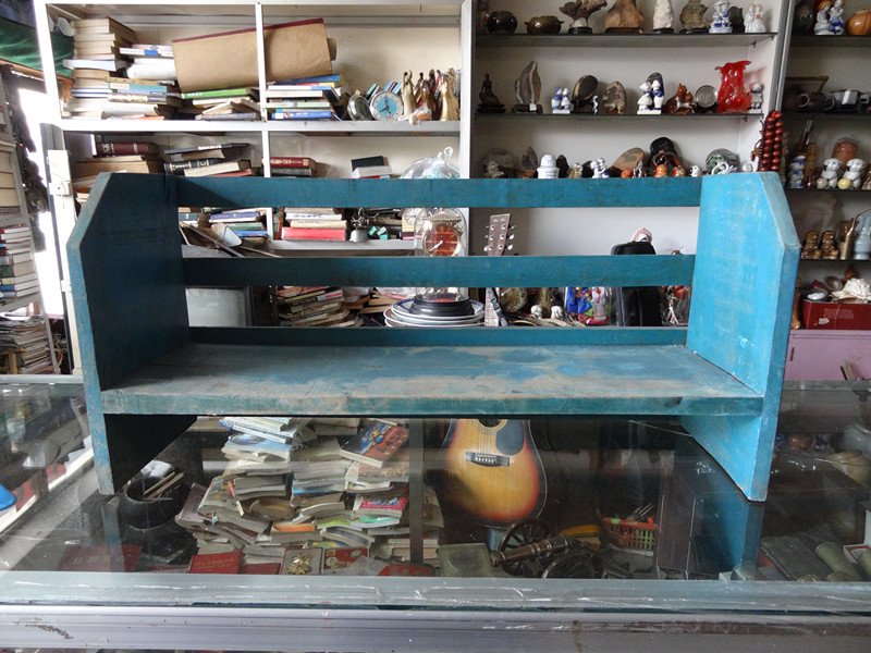 Antique collection Cultural Revolution Old wooden bookshelf wood-ware wood art 