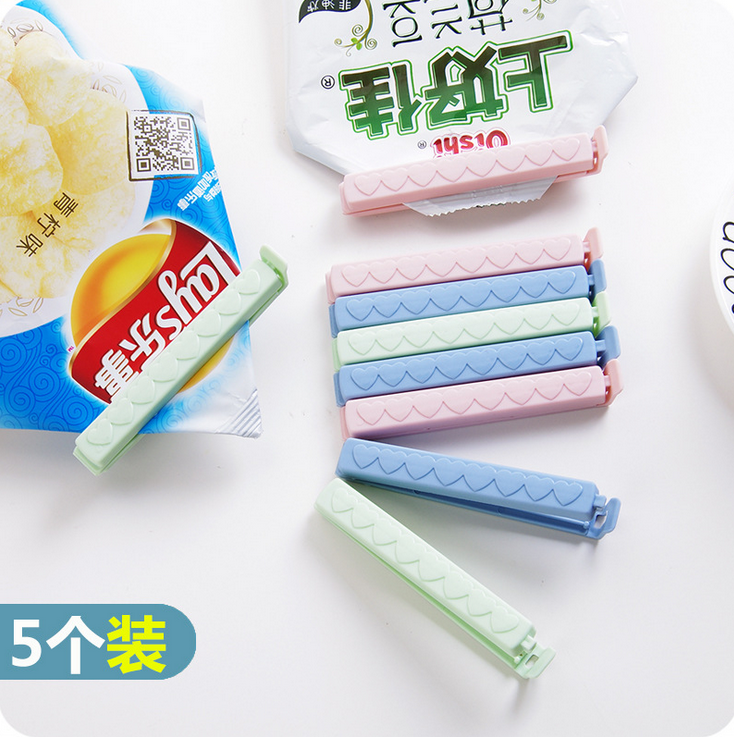 Seal Clip 5 Contained Food Freshness Seal Clip Small Plastic Bag Zero Food Bag Closure Clip Closure Clip