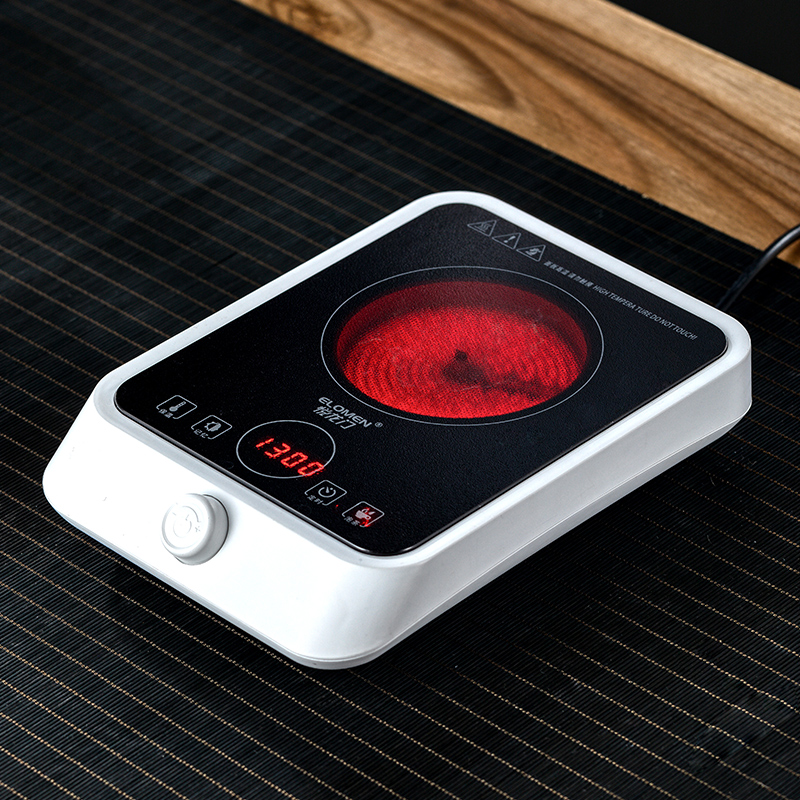 Cooking Tea Suit Glass Cooking Teapot Black Tea Pu'er Fully Automatic Cooking Tea Stove Burning Teapot Small Black Crystal Furnace Home