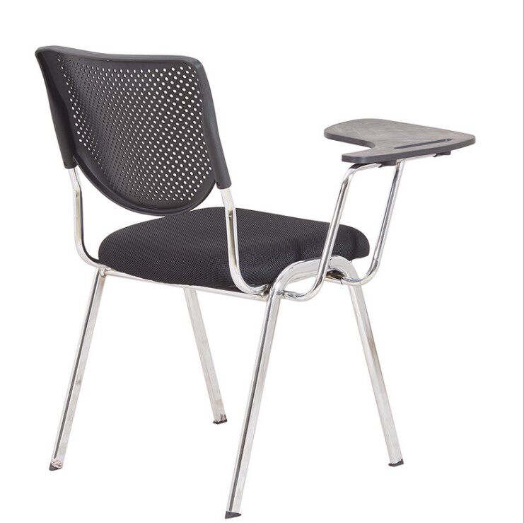 Training chair with writing tablet Reinforced mahjong cloth art Soft cushion Journalists press conference venue staff on board table and chairs-Taobao