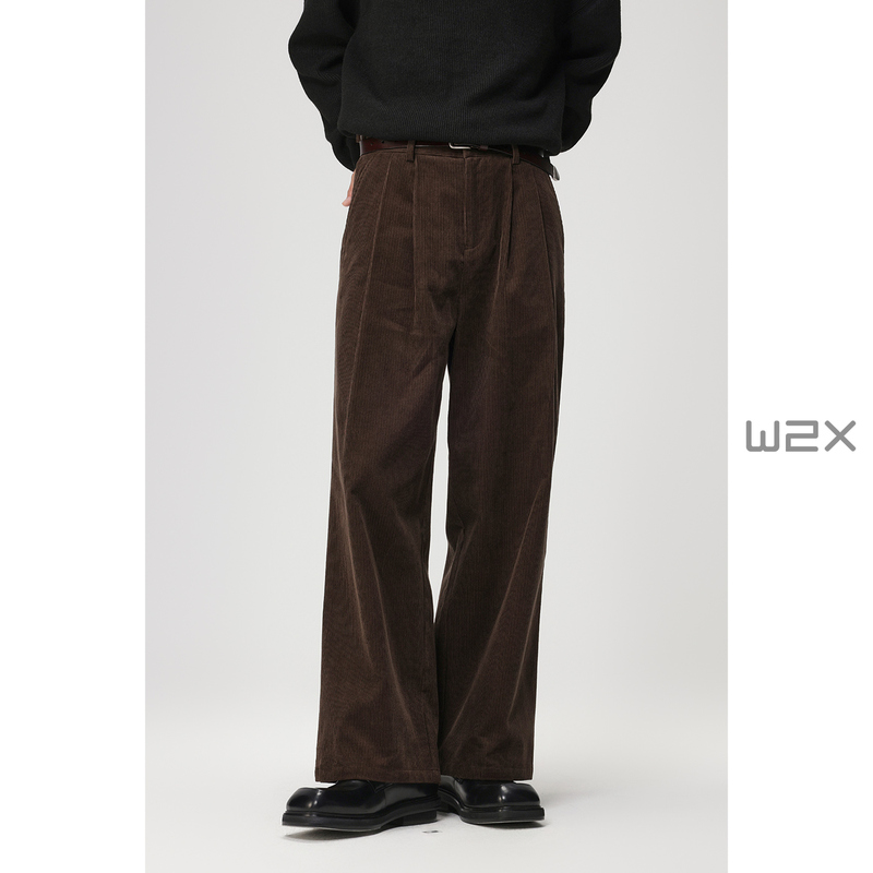 2026 New Retro Corduroy Casual Pants for Men, Straight Loose Trousers, Melard Style Thickened Men's Pants 2026 New Retro Corduroy Casual Pants for Men, Straight Loose Trousers, Melard Style Thickened Men's Pants