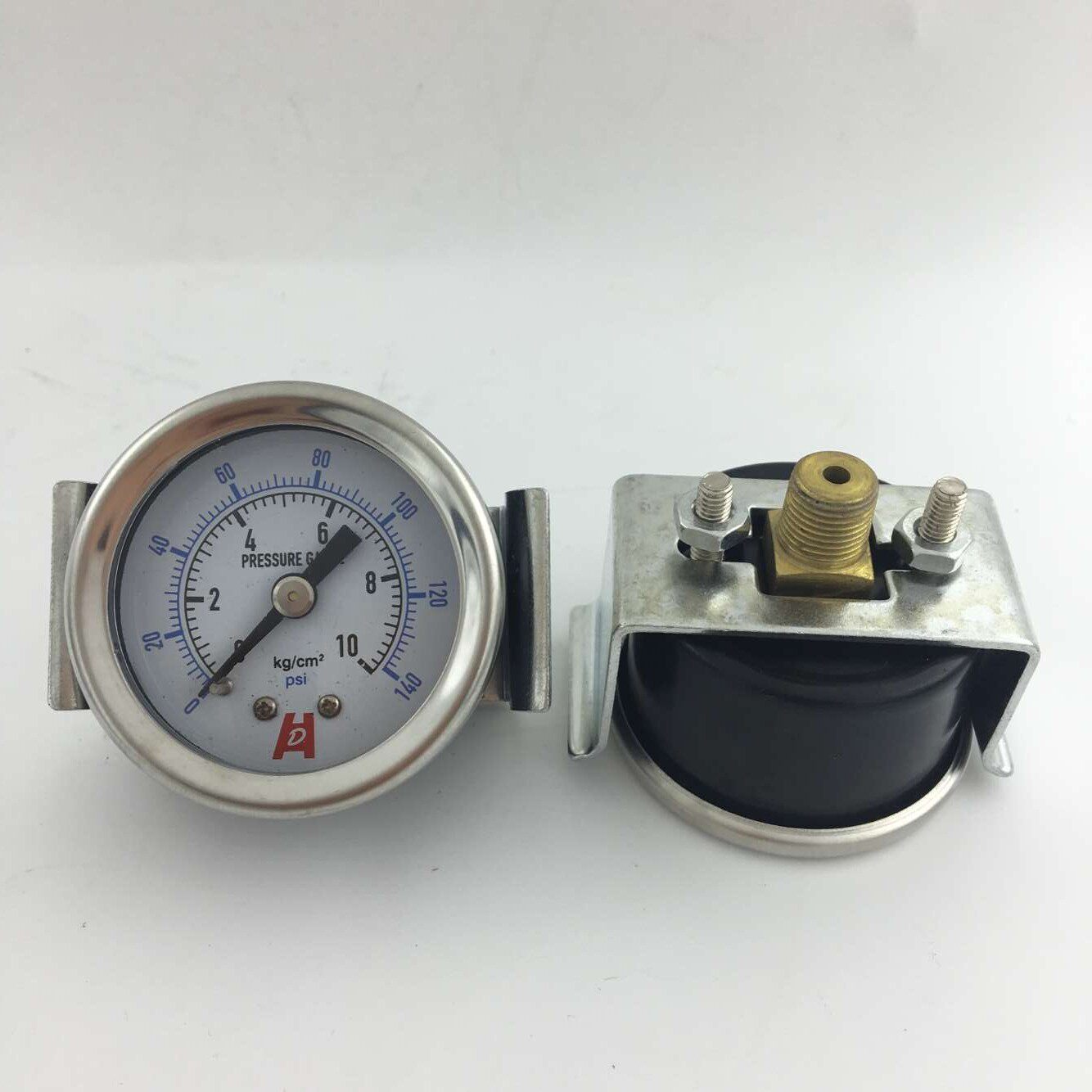 Exit type pressure gauge Y-40ZV 0 - 10KG air pressure gauge Y50ZVY60ZV axial band bracket pressure gauge