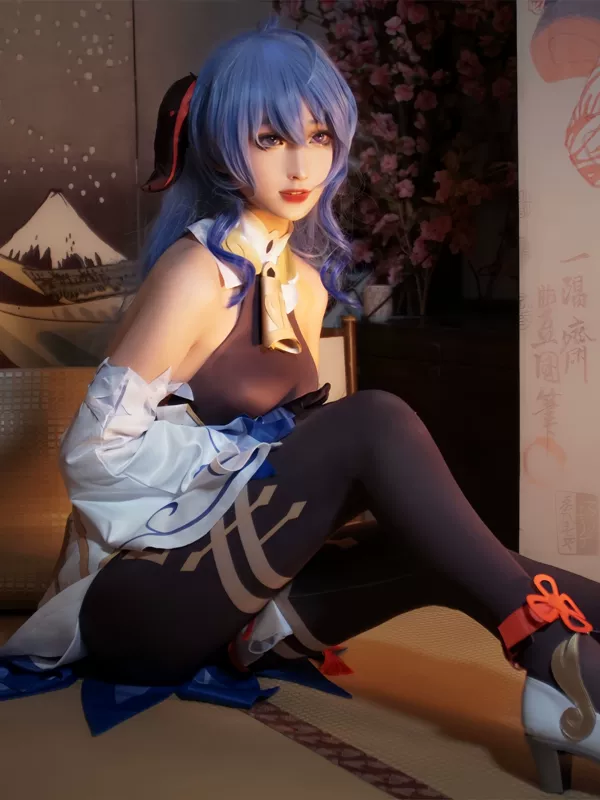 Ban Đầu Thần Ganyu Cos Phù Hợp Với Vương Tiểu Mỹ Ganyu Dừa Cừu Cosplay Anime Trò Chơi Trang Phục Nữ Tóc Giả Bộ Đầy Đủ Hàng Sẵn Có