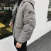 Những người yêu thích bf Hồng Kông mặc cotton theo xu hướng mùa đông Hàn Quốc phiên bản áo khoác dày cotton ấm áp phù hợp với áo khoác trùm đầu