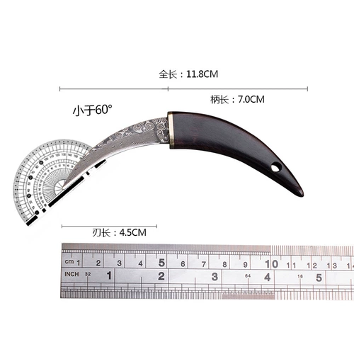 Брелок из дамасской стали с ручкой из черного дерева, мини-портативный нож, фруктовый нож, карманный нож, маленький нож, маленький нож с когтями