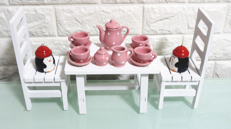 Đặc biệt gốm nhỏ cà phê nhỏ bộ trà nhỏ trẻ em chơi nhà sáng tạo bé gái đồ chơi nhà bếp đồ chơi mini