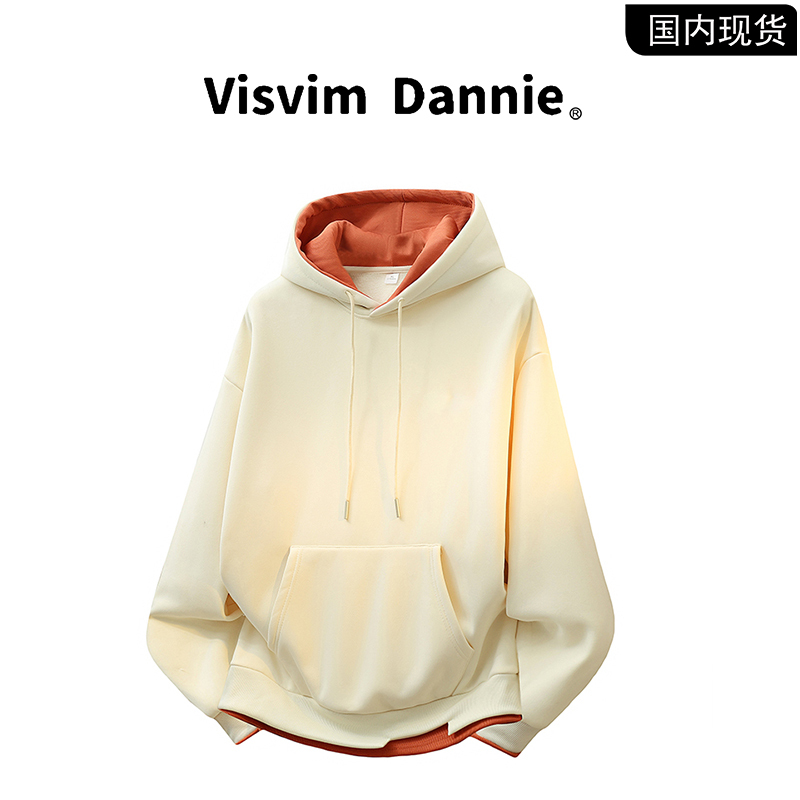 [Brand Clearance] Visvim Dannie New Autumn/Winter Hooded Fleece Pullover Sweatshirt for Men and Women