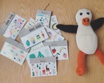 Ran fish shop meri meri childrens tattoo stickers safety ins Wind small pattern cartoon boys and girls