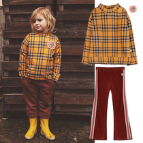 25 Natural Fish Paving Ammehoela Children Autumn Winter Style Yellow Black Plaid Vee Recommended Summer New