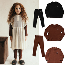 30 Natural Fish Paving AW19 Wynken Children Fashion Knitted Blouse Knitted Pants Summer New