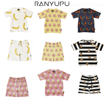 25 Ranfish shop Boys and girls banana ice cream parenthood with T-shirt shorts Leisure Summer new