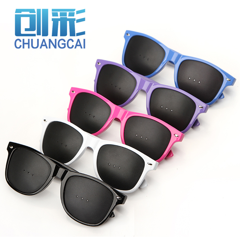 Students adult myopia sighted angle angle sight three - hole pore microscope glasses are optional