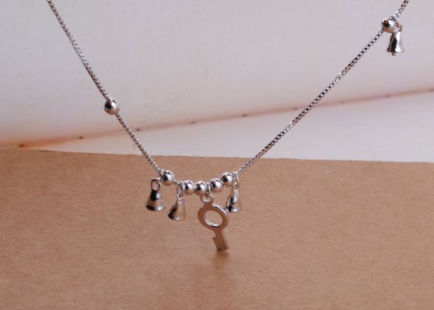 Vòng chân bạc 925 sterling dài nhỏ chuông nhỏ mỹ nữ cỡ lớn trang sức lớn chân dày dễ thương khá đơn giản mùa hè lắc chân nữ handmade