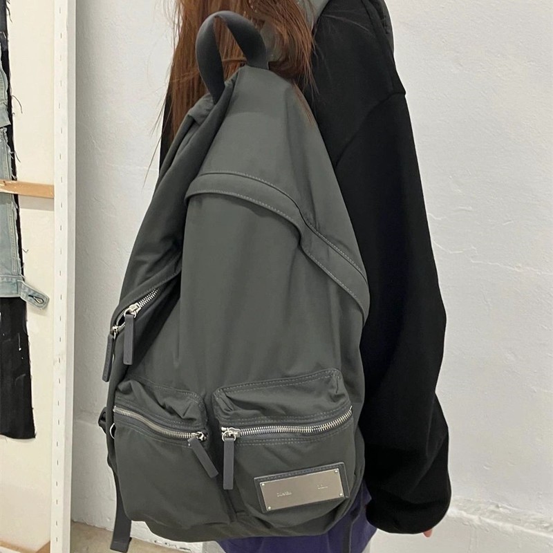 【♡】MatinKim BACK PACK IN BLACK BUCKLE DETAIL BACK PACK IN BLACK – Matin Kim