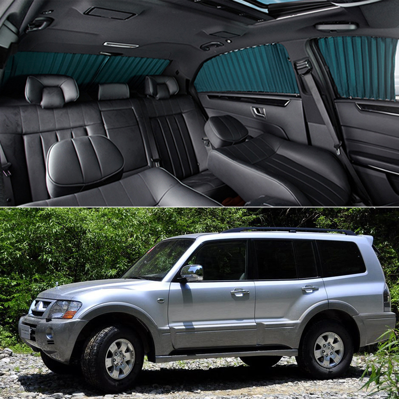 Mitsubishi PajeroV71V72 V73 V93 Car Curtain Car Track Sunscreen Sunshade Telescopic Side Curtain
