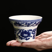 Tea filter mesh frame tea Funnel Group ceramic blue and white porcelain tea partition creative traditional kung fu tea set accessories tea ceremony