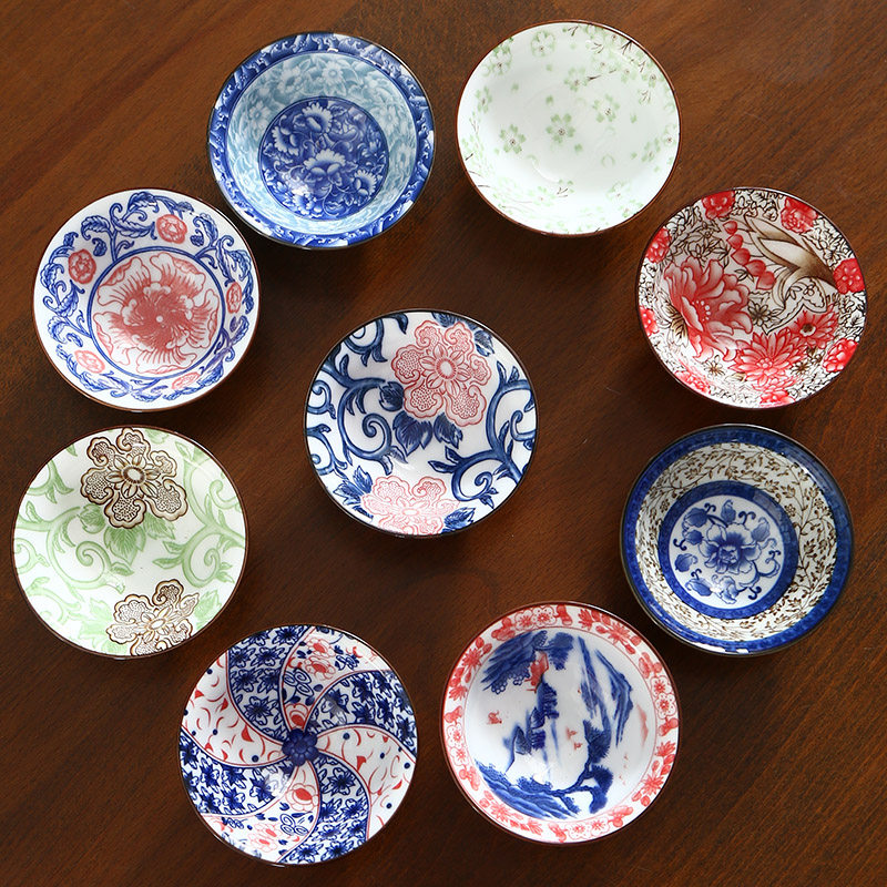 Tea cup Blue and white porcelain Jingdezhen handmade large Vintage Chinese underglaze color tea cup master tea cup tea bowl ceramics