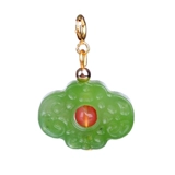 Натуральная яшма из нефрита, брелок, подвеска из грецкого ореха, аксессуар, Россия