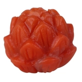 Натуральные красные резные бусы, украшение-шарик, четки бодхи, четки из круглых бусин, ожерелье, аксессуар