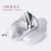 Gối di động hình chữ u gối du lịch gối thổi cổ xe cổ gối hình chữ U gối cổ máy bay người lớn gối trúc điều hòa Gối