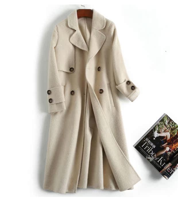 Áo khoác cashmere hai mặt thủ công cao cấp Albaka alpaca Áo hai mặt Y03 áo bò nữ đẹp