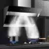 Range hood Household kitchen small dual motor automatic cleaning Large suction side suction exhaust suction range hood Good wife