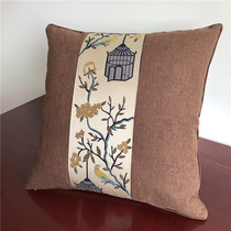 Classical mahogany sofa with core waist pillow Chinese ring chair backrest medium bed head large cushion office chair waist