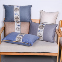 New Chinese classical jacquard waist pillow modern removable and washable home sofa waist cushion living room rectangular waist pillow